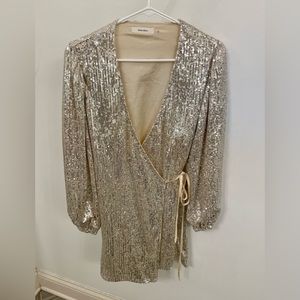 Idem ditto gold sparkle dress
